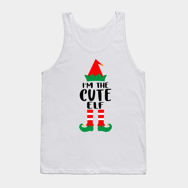 I'm The Nurse Cute Elf Family Matching Group Christmas Costume Outfit Pajama Funny Gift Tank Top by norhan2000